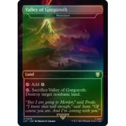 Foil Valley Of Gorgoroth (wasteland) (borderless) The Lord Of The Rings: Tales O - Image 1