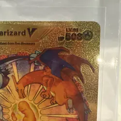 Pokemon Charizard V Gold Foil Fan Art Collector Card - 508 HP - Image 3