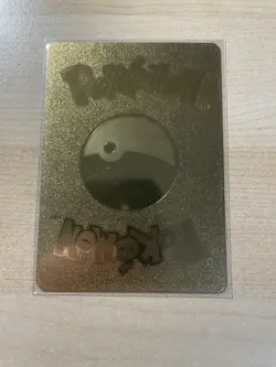 Fan Art - Pikachu V Gold Foil Display Card Vinyl Collector Pokemon HP190 043/185 - Image 2