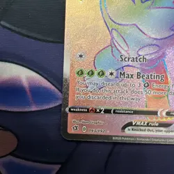 Rillaboom VMAX 193/192 Rebel Clash 2020 Secret Rainbow Rare Pokemon TCG NM - Image 4