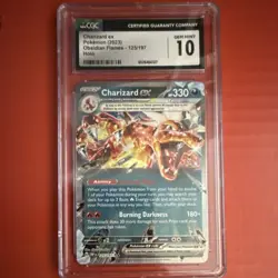 Charizard ex 054/091 SV: Paldean Fates Double Rare Holo CGC 10 Pokemon Card - Image 1