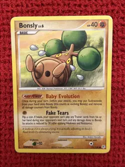 Bonsly 71/130 - Diamond and Pearl (MP-HP) - Pokemon TCG 2007 - Image 1