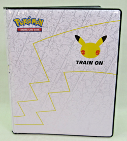 Pokemon PIKACHU Train On Binder Album Portfolio 25th 30 Jumbo Pockets NO CARDS - Image 1