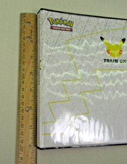 Pokemon PIKACHU Train On Binder Album Portfolio 25th 30 Jumbo Pockets NO CARDS - Image 5