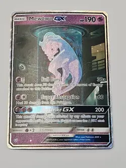 Pokemon Mewtwo GX 78/73 Shining Legends Ultra Rare Holo HP190 Psychic Card Look! - Image 1