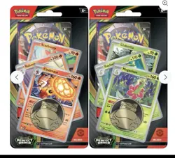 POKEMON Mega Evolution 2x Premium Checklane Blister PERFECT ORDER ART SET - Image 1