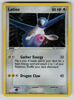 Latios 2/10 EX Trainer Kit Latios Pokemon Holo LP - Image 1