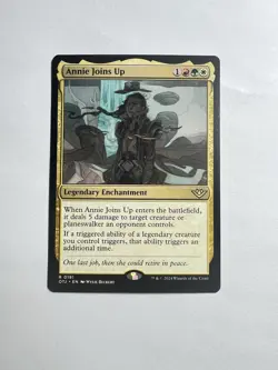 Annie Joins Up - NM Outlaws of Thunder Junction Rare Legendary Enchantment - Image 1