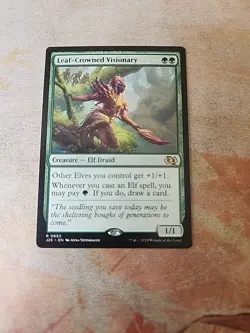 Leaf-Crowned Visionary Jumpstart Foundations MTG NM - Image 1