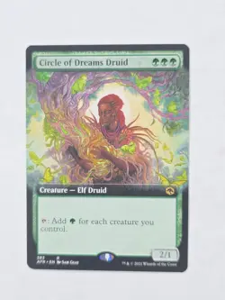 Circle of Dreams Druid (Extended Art) #383 (NM) Forgotten Realms AFR Magic MTG - Image 1