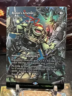 MTG | Ronin's Arsenal - Conqueror's Flail ✨FOIL✨ [TMT PZA Turtles] - Image 1