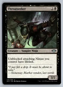 Throatseeker 110 Uncommon Modern Horizons Magic: The Gathering Near Mint - Image 1