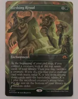 Birthing Ritual Mtg Modern Horizons 3 Foil Borderless - Image 1