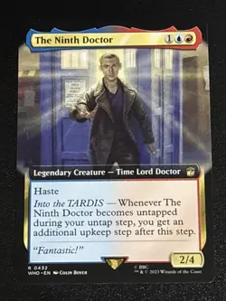 MTG Universes Beyond: Doctor Who The Ninth Doctor Extended Art 0432 NM Rare - Image 1