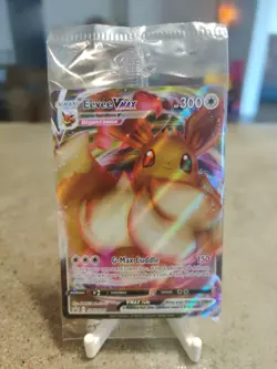 Pokemon Card Eevee VMAX SWSH087 Black Star Promo Sealed - Image 1