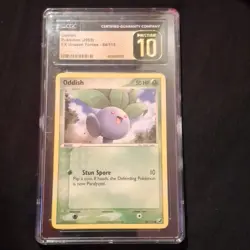 Oddish EX Unseen Forces 64/115 CGC Pristine 10 Pokemon TCG 2005 English Card - Image 1