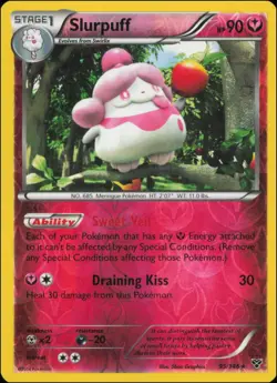 Pokemon - Slurpuff #95/146 - XY Base Set Reverse Holo - Image 1