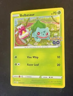 Pokemon Bulbasaur SWSH231 Black Star Promo Holo LP Pokemon GO - Image 3