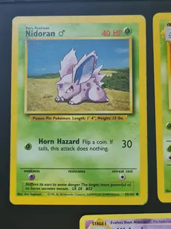 Nidoran 55/102, Nidorino 37/102, Nidorino 44/108 Base Set/XY Pokemon TCG English - Image 2