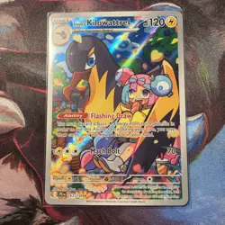 Pokemon TCG Iono's Kilowattrel Card Journey Together IR 163/159 - Image 1
