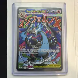Mega Charizard X EX Full Art Holo Promo 023 Me: Mega Evolution Pokemon TCG - Image 1