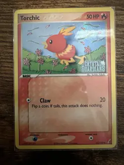 Torchic - 65/100 - Common - Reverse Holo NM/LP Pokemon EX Crystal Guardian - Image 1
