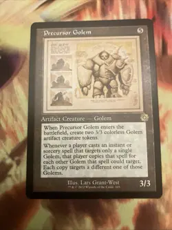 Precursor Golem 105 Retro Schematic The Brothers' War MTG Magic - Image 1