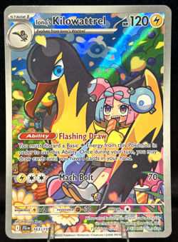 Iono's Kilowattrel 163/159 Sv09: Journey Together Holo - Pokemon Card - NM - Image 1