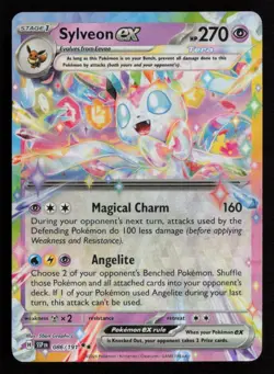 Sylveon ex 086/191 Pokemon SV08: Surging Sparks Double Rare NM - Image 1