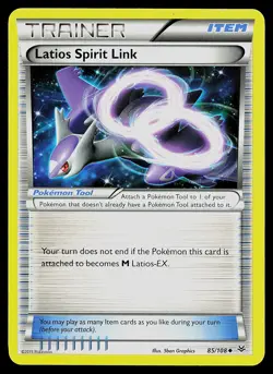 Pokemon XY - Roaring Skies 85/108 Latios Spirit Link - Image 1