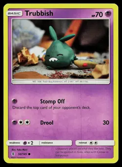 Pokemon Card Guardians Rising Trubbish 50/145 Common - Image 1