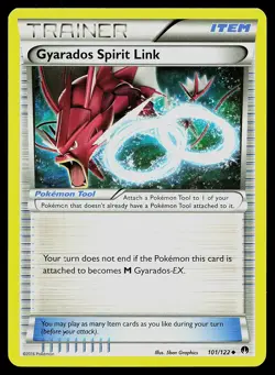 Pokemon Card BREAKpoint Gyarados Spirit Link 101/122 Uncommon - Image 1