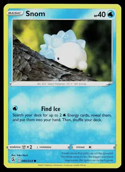 Pokemon Card Fusion Strike Snom 084/264 Common - Image 1