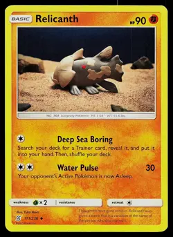 Pokemon Card Unified Minds Relicanth 111/236 Uncommon - Image 1