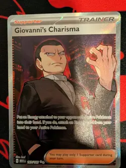 Pokemon Giovanni's Charisma 197/165 Sv: Scarlet & Violet 151 Holo - Image 1