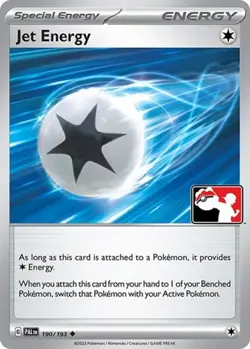 1x Jet Energy (#190/193) - Holofoil NM Eng Pokemon - Prize Pack Series - Image 1