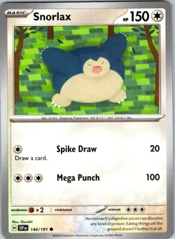 Snorlax 144/191 Common Surging Sparks Pokemon NM - Image 1