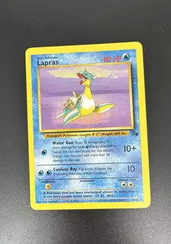 Lapras 25/62 Pokemon 1999 Fossil - Rare - LP - Image 3