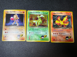 [US Duty Inc] (LP/MP) 3set Rocket's Scyther Moltres Japanese Pokemon Card - Image 1