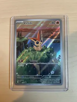 Pokemon TCG Victini SVP 208 Black Star Promo Illustration Rare NM - Image 1