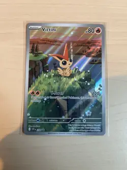 Pokemon TCG Victini SVP 208 Black Star Promo Illustration Rare NM - Image 3