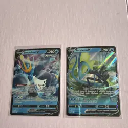 Empoleon V Battle Styes Holo & Inteleon V Rebel Clash Holo Card: Sword & Shield - Image 1