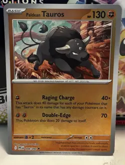 Pokemon Phantasmal Flames Series Reverse Holo Card - Paldean Tauros 048/094 - Image 1