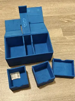 Ultimate Guard Twin Flip'n'Tray 200+ Deck Case TCG Cards & Dice Xenoskin Blue - Image 5