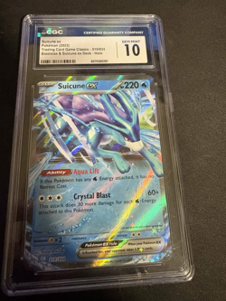 Suicune ex 010/034 Trading Card Game Classic Holo CGC GEM MINT 10 - Image 1