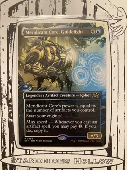 MTG Mendicant Core, Guidelight (Borderless) - Aetherdrift (DFT) Rare #0365 - Image 1