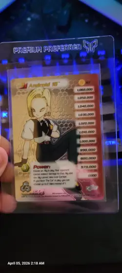 Dragon Ball Z TCG Android 18 Mail-in promo card - Image 1