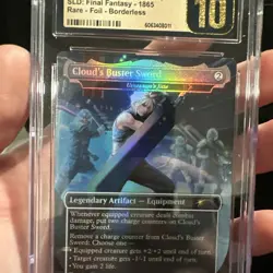 MTG Cloud's Buster Sword SLD Foil Final Fantasy 1865 CGC Pristine 10 Pop 1 🔥 - Image 3