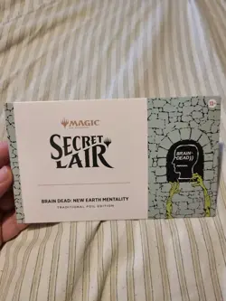 MTG Magic Secret Lair Brain Dead: New Earth Mentality Traditional Foil Sealed - Image 1