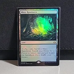 MTG Magic the Gathering Foil Misty Rainforest Modern Masters 2017 240/249 NM - Image 1